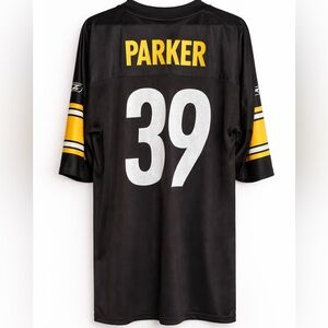 Reebok NFL Pittsburgh Steelers Willie Parker #39 Jersey Black Men's Size XL